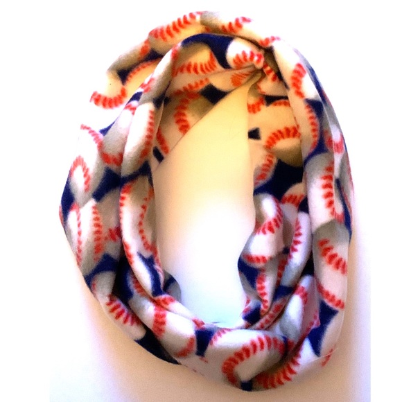 Baseball soft warm fleece infinity scarf winter - Picture 1 of 1
